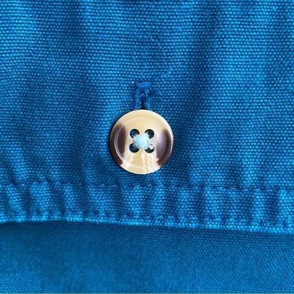 Cabela’s Men’s Blue Button Down Canvas Long Sleeve Work Shirt 2XLT - Picture 3 of 5